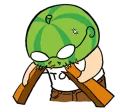 🍉 emoji Watermelon Head by @wontae Telegram sticker 17 of 38