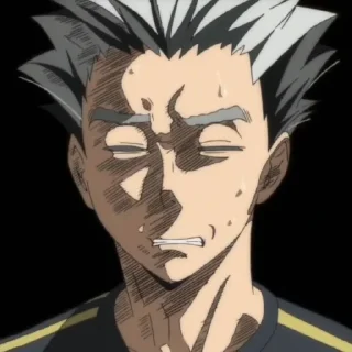 ☹️ emoji Bokuto kōtarō Telegram sticker 11 of 13