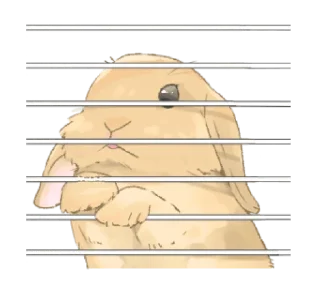 🐇 emoji ⋆ Taremimi rabbit mix! ࿈ 𖡻 @petiteyeux Telegram sticker 12 of 40