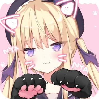 💇 emoji 月紫Aria@DaraNekoStickers Telegram sticker 15 of 46