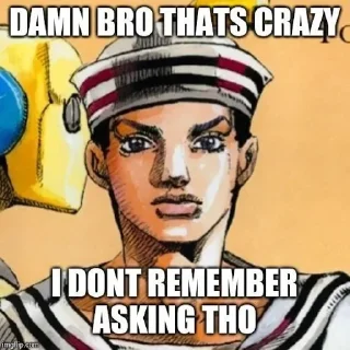 🤨 emoji Jjba vol.1 @AnimeOcean_GiFs Telegram sticker 21 of 44