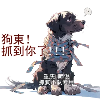 Sticker from 师说抓狗