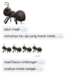 🐜 emoji stimker ssat. Telegram sticker 20 of 38