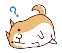 🐶 emoji Lazy Shiba Telegram sticker 18 of 120