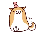 🐶 emoji Lazy Shiba Telegram sticker 7 of 120