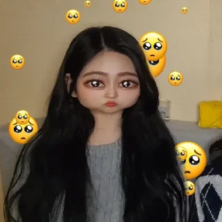 😏 emoji minjoo :: @stikerkece Telegram sticker 15 of 30