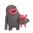 😆 emoji Cute Nab @tikelku Telegram sticker 19 of 80