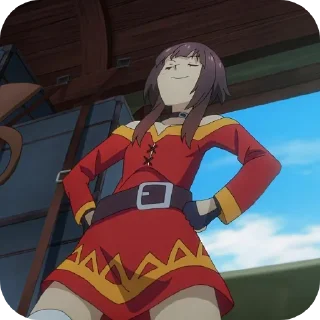 📖 emoji Megumin - [ @AniStickerz ] Telegram sticker 7 of 31