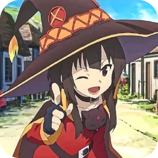 Sticker from Megumin - [ @AniStickerz ]