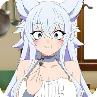 👄 emoji Fenrys - [ @AniStickerz ] Telegram sticker 7 of 30