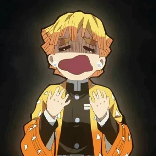 🧡 emoji Zenitsu @stickers_clan Telegram sticker 20 of 33