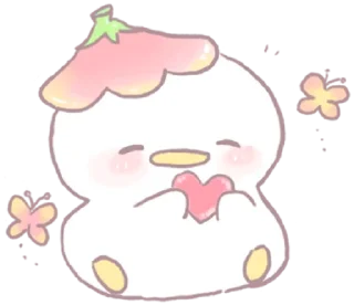 Sticker from ⋆ Malang Duck ࿈ @petiteyeux ♡%