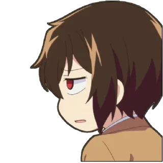 🕸 emoji Osamu Dazai [Chibi]᭄𖣘 @Kamado_slayer Telegram sticker 17 of 60