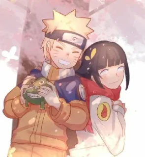 🍁 emoji Naruto X Hinata᭄𖣘 @Kamado_slayer Telegram sticker 8 of 45