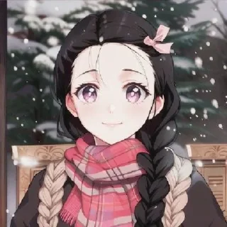 🌕 emoji Nezuko Kamado [.A.I. ]᭄𖣘 @Kamado_slayer Telegram sticker 5 of 49