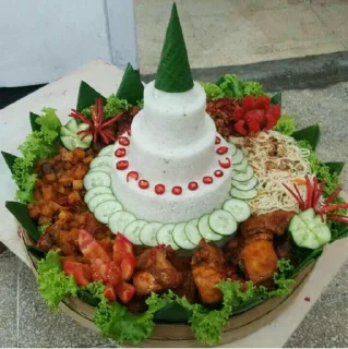 Sticker from Nasi tumpeng @stiker_makanan