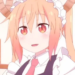 🍜 emoji ،، ◦ Tohru Kobayashi : @fckmne ʾʾ Telegram sticker 22 of 60