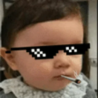 😎 emoji no brain pack Telegram sticker 7 of 42