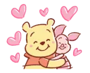 Sticker from Pooh and Piglet @stickerscar