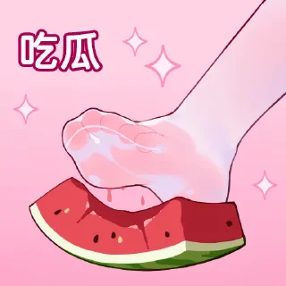 🍉 emoji 雪糕 Telegram sticker 6 of 24