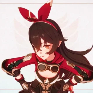 🏹 emoji 𝐎utrider 𝑨mber ≥___≤ @GENSHIINS Telegram sticker 6 of 50