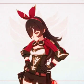 🏹 emoji 𝐎utrider 𝑨mber ≥___≤ @GENSHIINS Telegram sticker 17 of 50