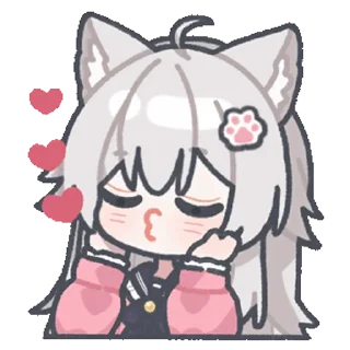❤️ emoji 桃源猫猫 @zhaxia_cn Telegram sticker 11 of 16