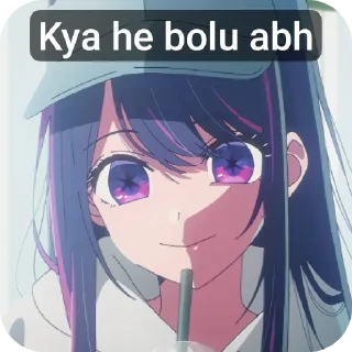 💇 emoji Ai hoshino Telegram sticker 21 of 120