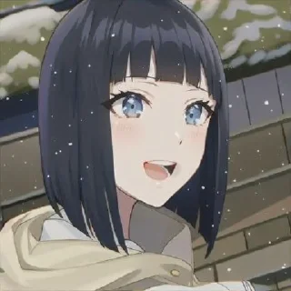 🦋 emoji Hinata hyuga ᭄𖣘  @Kamado_slayer Telegram sticker 12 of 56
