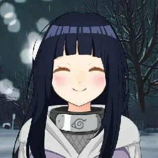 🦋 emoji Hinata hyuga ᭄𖣘  @Kamado_slayer Telegram sticker 5 of 56