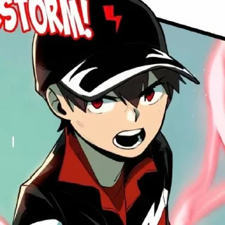 ⚡️ emoji BoBoiBoy halilintar. Telegram sticker 14 of 42