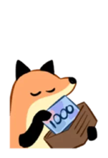 🤑 emoji 狐狐好朋友 Telegram sticker 20 of 40