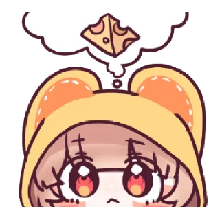 🧀 emoji @Tikelin Chu Chu Ratty Telegram sticker 15 of 24