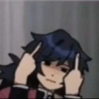 🖕 emoji Tamioka Gama Telegram sticker 13 of 17