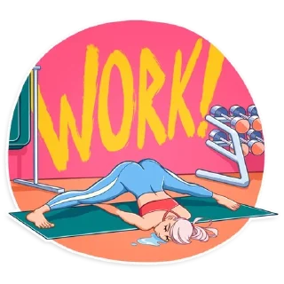 😄 emoji stay fit 18+ (@sissychannels) Telegram sticker 20 of 30