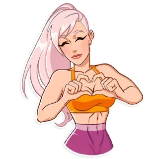❤️ emoji stay fit 18+ (@sissychannels) Telegram sticker 10 of 30
