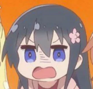 🌀 emoji Hana shirosaki 
By: @warganegaramars Telegram sticker 15 of 50