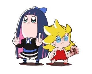 🖕 emoji Pop Team Epic Universe Telegram sticker 14 of 55