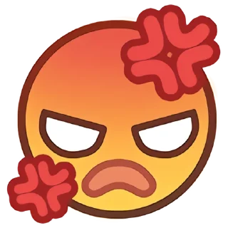 💢 emoji 小黄豆表情包 Telegram sticker 7 of 105