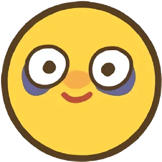 😪 emoji 小黄豆表情包 Telegram sticker 23 of 105
