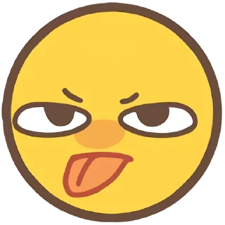 😛 emoji 小黄豆表情包 Telegram sticker 20 of 105