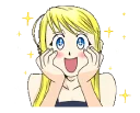 😮 emoji FullMetal Alchemist Telegram sticker 8 of 48