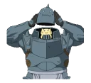 😐 emoji FullMetal Alchemist Telegram sticker 18 of 48