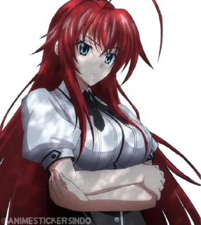 🩸 emoji High School DxD ➜ @AnimeStickersIndo Telegram sticker 6 of 35