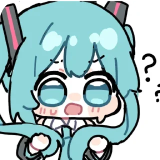 ❓ emoji mikumiku @Man5say Telegram sticker 14 of 65