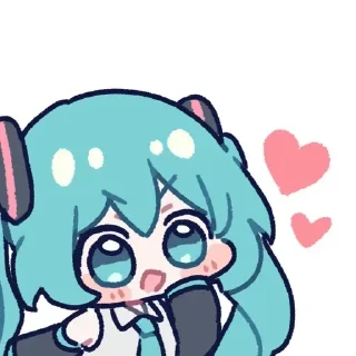 ❤️ emoji mikumiku @Man5say Telegram sticker 5 of 65