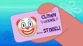 🤡 emoji Surat Izin Membadut Telegram sticker 13 of 88