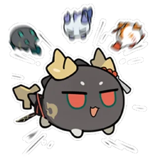 🏃‍♀️ emoji fluffy明日方舟 Telegram sticker 7 of 48