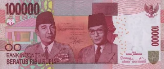 Sticker from money