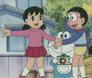 👈 emoji @stickersbag 🌟 Nobita Shizuka 💖 Telegram sticker 21 of 41